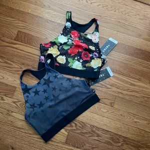 NWT Terez sport bras (includes 2) size small